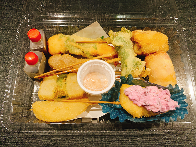 名張 テイクアウト 串揚げ8本 ゼロゼロワン